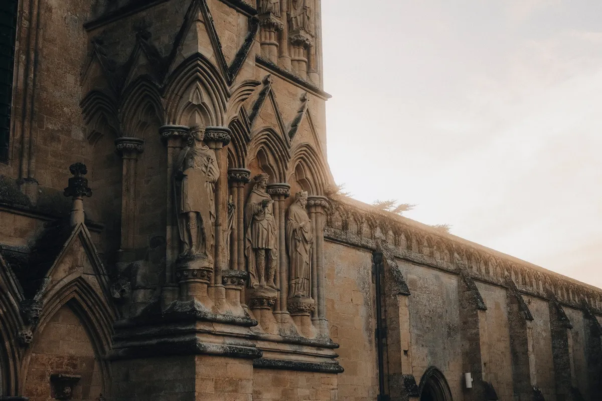 Outside the cathedral 