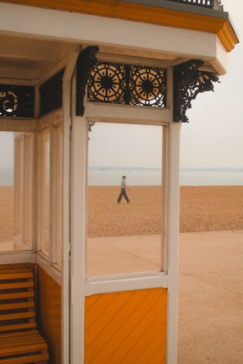 This was such a cheap shot but I love the separation of thirds within the frame