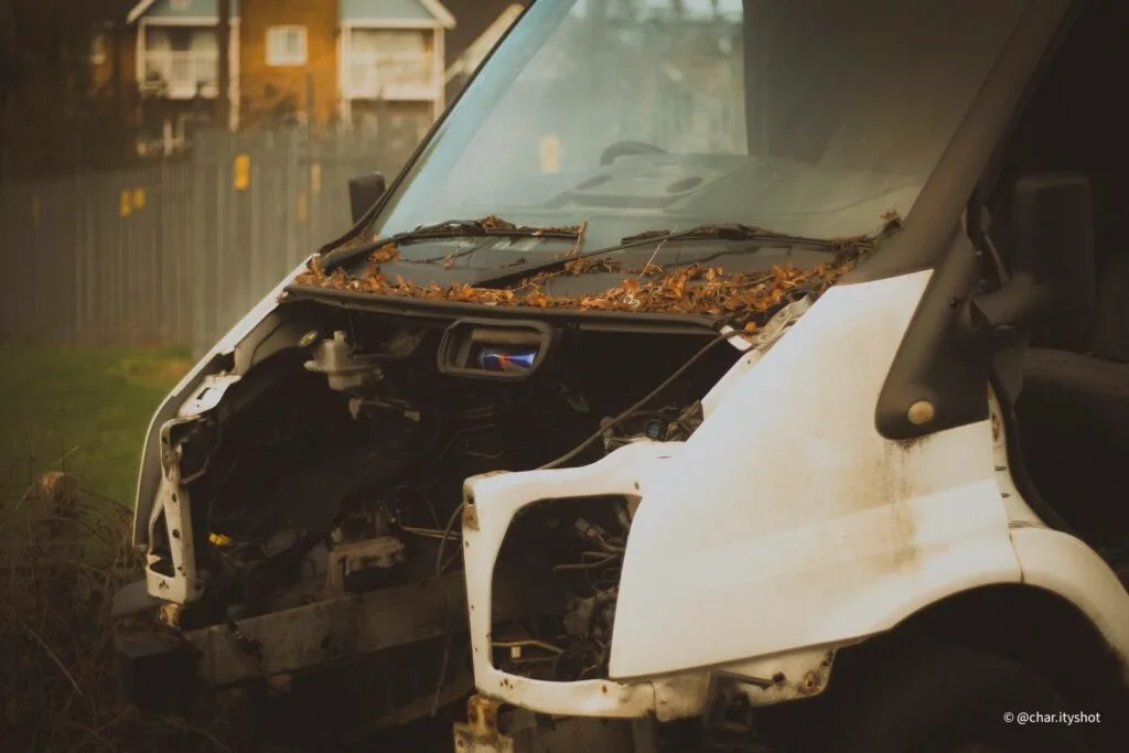 Urban exploration along secluded path near Havant