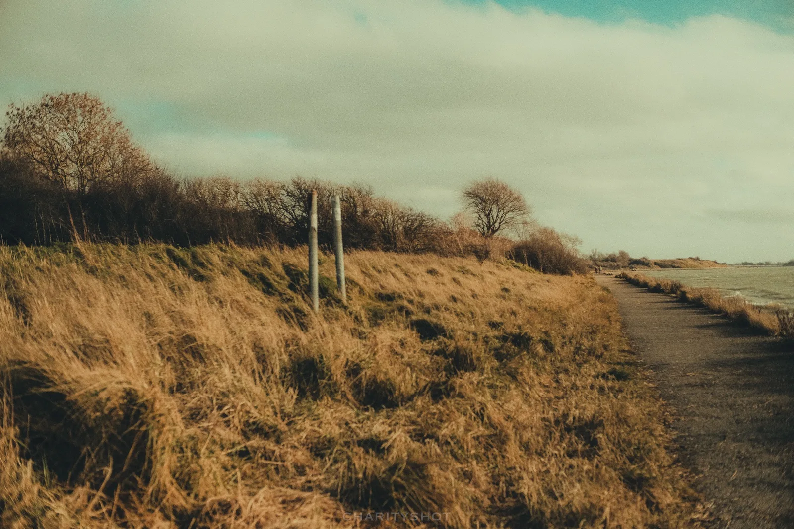 Rough seas at Broadmarsh coastal walk near Bedhampton