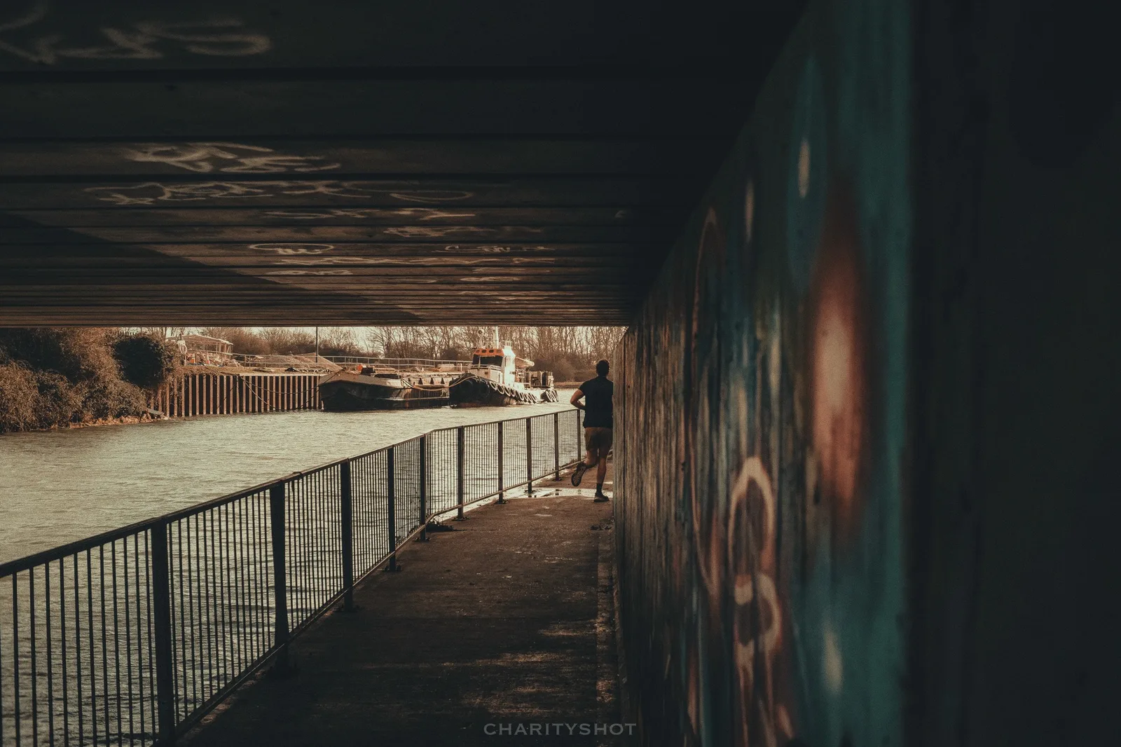 Street art in tunnel between Broadmarsh and Havant