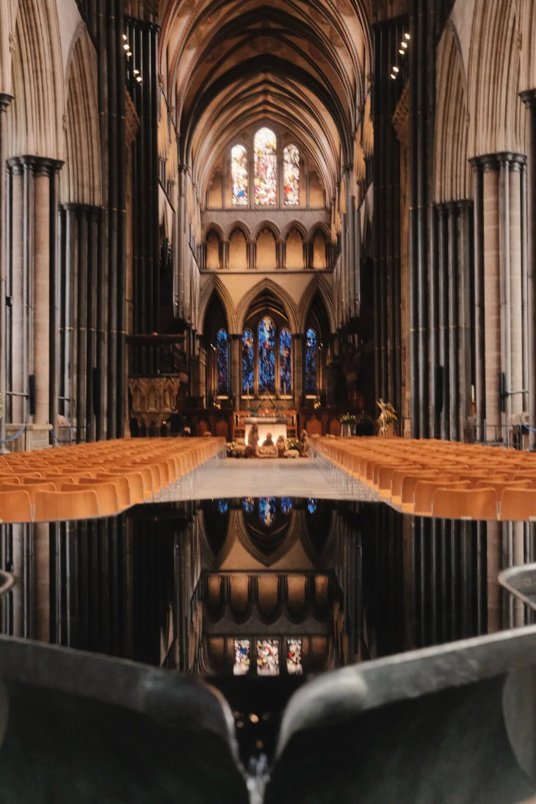 Vaulted ceiling in Salisbury Cathedral