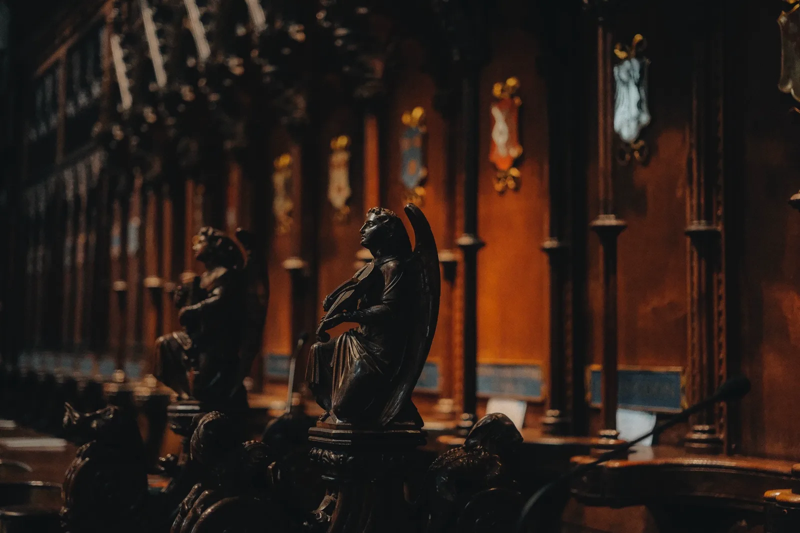 Stone carvings in Salisbury Cathedral