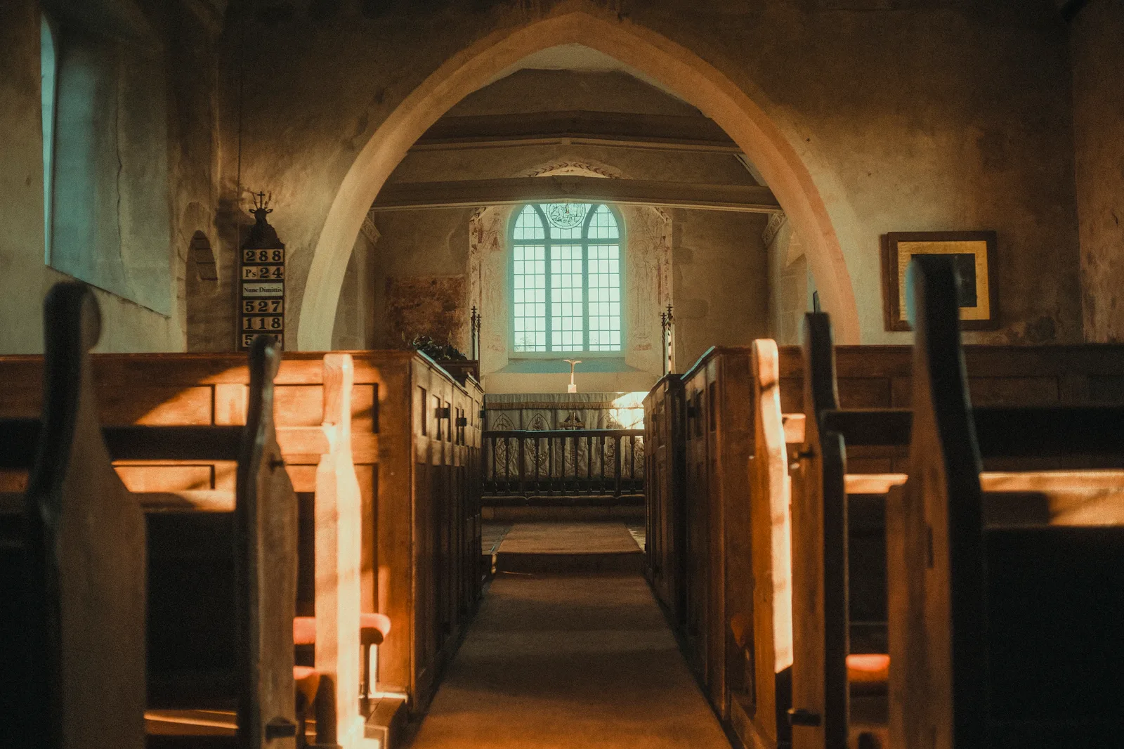 Inside St Hubert's Church