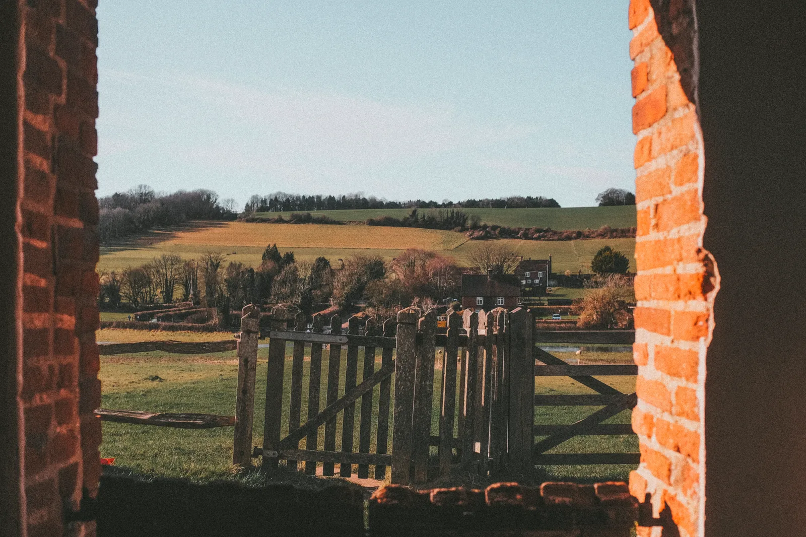 View facing out from the church doors