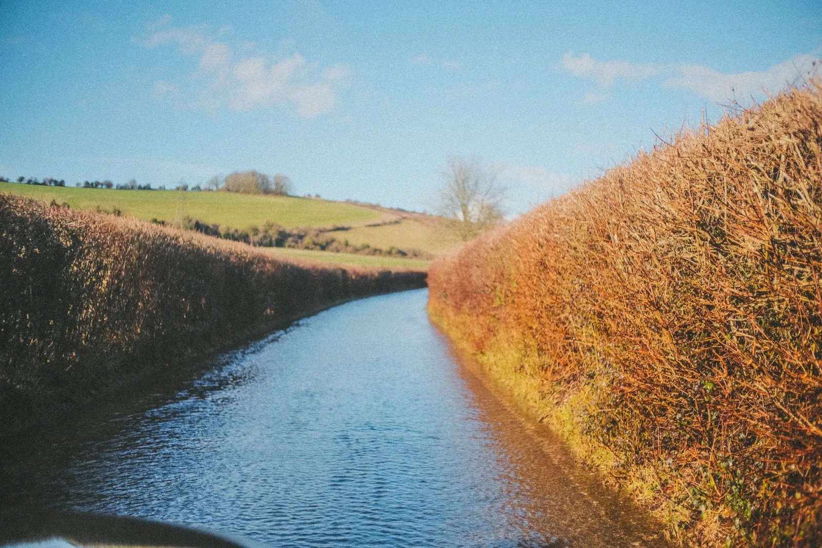 Flooded roads leading to St Hubert's Church