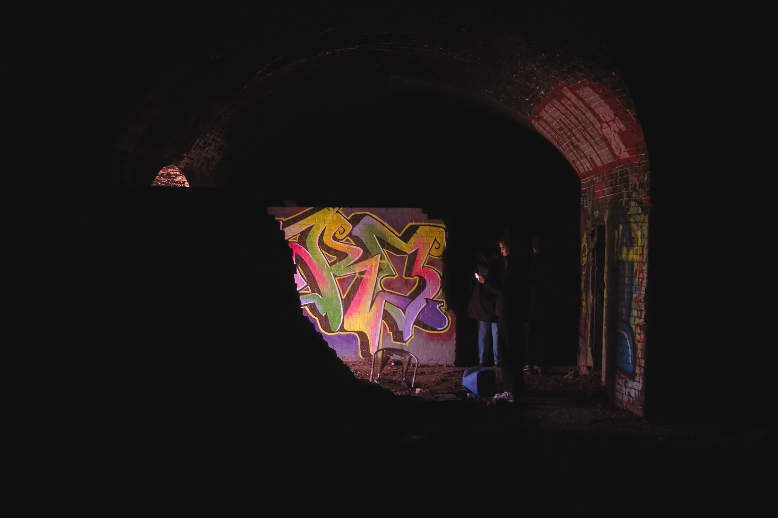 Inside the abandoned tunnels at Hilsea Lines, Portsmouth