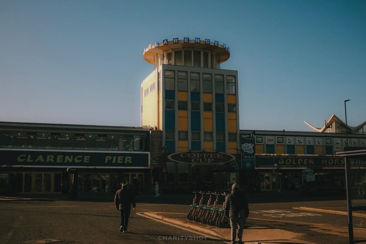 HMS Prince of Wales aircraft carrier in Portsmouth waters